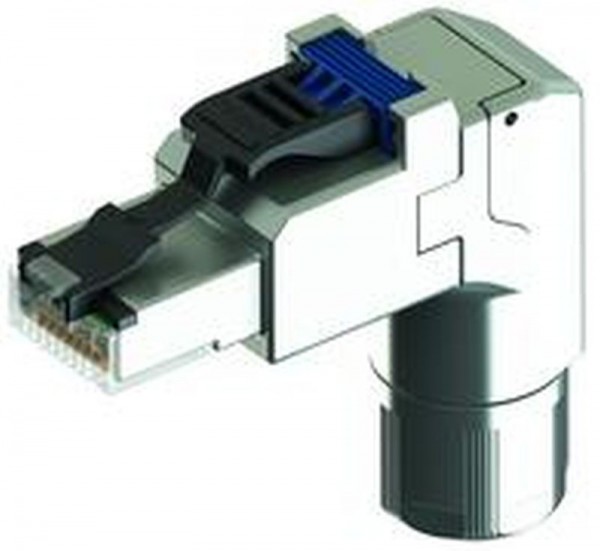 Telegärtner Stecker, TP/RJ45, Feldkonfektionierbar, CAT6A, MFP8-4x90 T568A, gewinkelt,