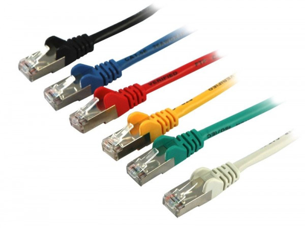 Patchkabel RJ45 FTP(F/UTP) 7.5m grün, CAT5e, Synergy 21,