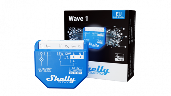 Shelly · Unterputz · "Wave 1" · Relais · max 16A · 1 Kanal · Z-Wave