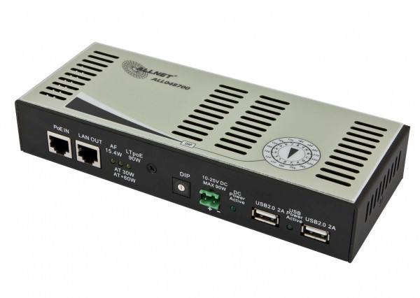 ALLNET ALL048700 / Splitter HPoE 90W 10-25V 2x USB 2.0 je 10