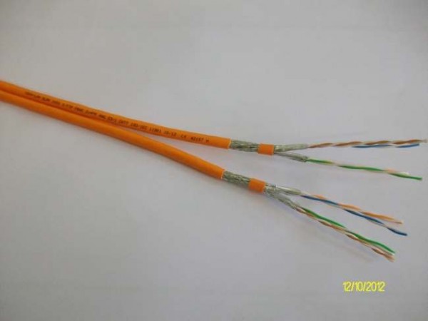 Voka 1000MHz Kabel CAT7 Halo S-STP(S/FTP) SLAN Duplex 500m Trommel Orange, Dca,