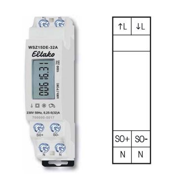 Eltako WSZ15DE-32A Wechselstromzähler