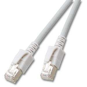 Patchkabel RJ45, VC LED, CAT6A 500Mhz, 7.5m, grau, LED in den Steckern!