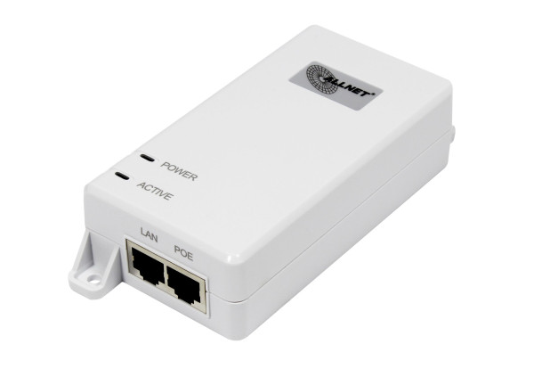 ALLNET PoE Injektor Gigabit PoE &amp; PoE+ (15,4W/30W) / Kunststoffgehäuse / "ALL0488v6"