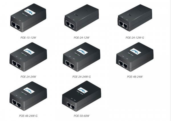 Ubiquiti PoE Injector, 24VDC, 24W, 5-Pack