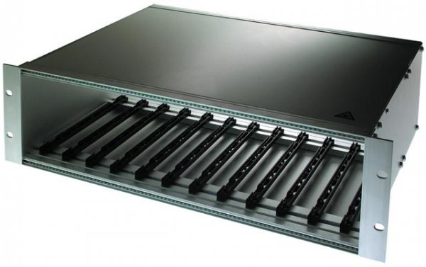Telegärtner LWL, Baugruppenträger, 3HE, für max. 12 LWL Module 3 HE/ 7 TE