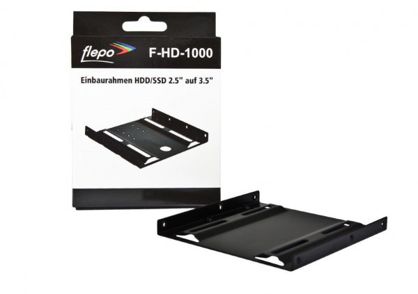 HD Festplatten-Einbaurahmen HDD/SSD 2.5" auf 3.5" *Flepo*