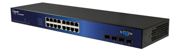 ALLNET Switch smart managed 16 Port Gigabit / 16x LAN / 4x SFP / Lüfterlos / 19" / "ALL-SG8420M"