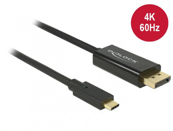 DeLock Kabel USB Type-C > Displayport 4K 60Hz ST/ST 3.0m schwarz