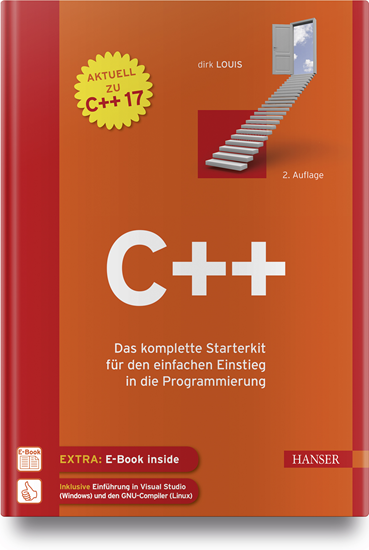 "C++" Hanser Verlag Buch - 490 Seiten inkl. E-Book
