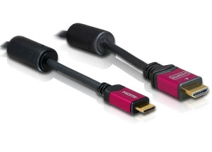 DeLock Kabel HDMI 1.3b zu HDMI mini 5.0m Stecker / Stecker