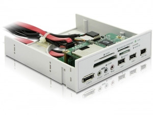 Card Reader Multipanel 13,3cm (5,25") 61 in 1 & USB 2.0/eSATA/FireWire *DeLock*