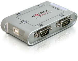 DeLock Adapter USB 2.0 auf seriellen 4-Port Hub