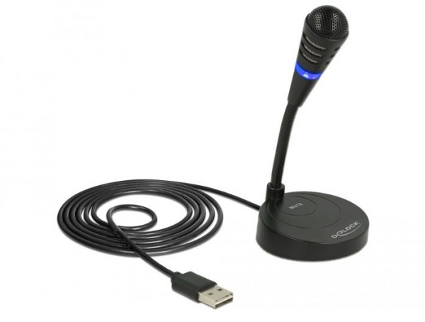 Delock USB Mikrofon mit Standfuß