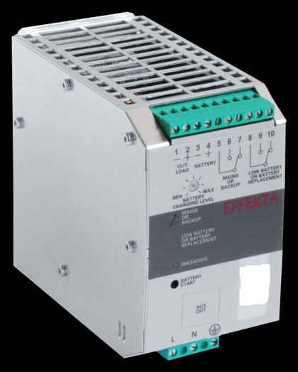 Effekta USV, AC/DC, 12V/ 3A/36W Hutschiene(DIN Rail), ohne Akku, DCH 1203 A