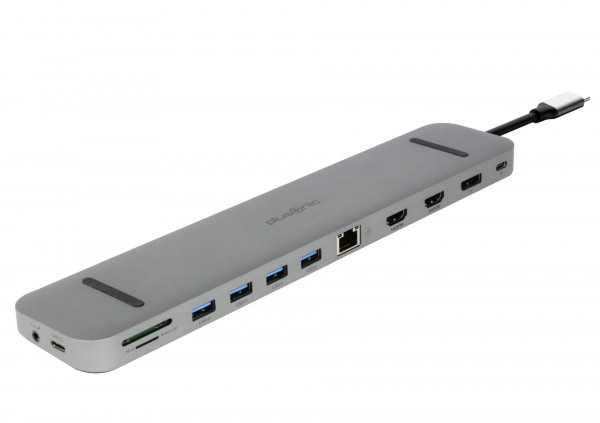 Plusonic USB-C Docking Adapter/Hub 9in1 with HDMI/DP/LAN/USB