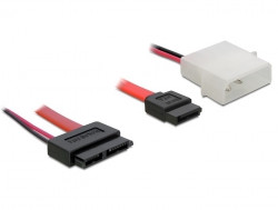 DeLock Kabel Slimline Buchse > SATA 7 Pin + 2 Pin Strom