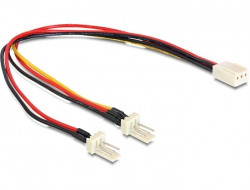 Adapter Strom 3pin Molex (Bu) => 2x 3pin Molex (St) *Delock*