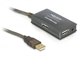 DeLock USB Hub 4-fach passiv + USB 2.0 Verlängerungskabel 10,0m