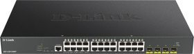 D-Link Switch 1000/100/10Mbit 24xTP 4xSFP+ - PoE