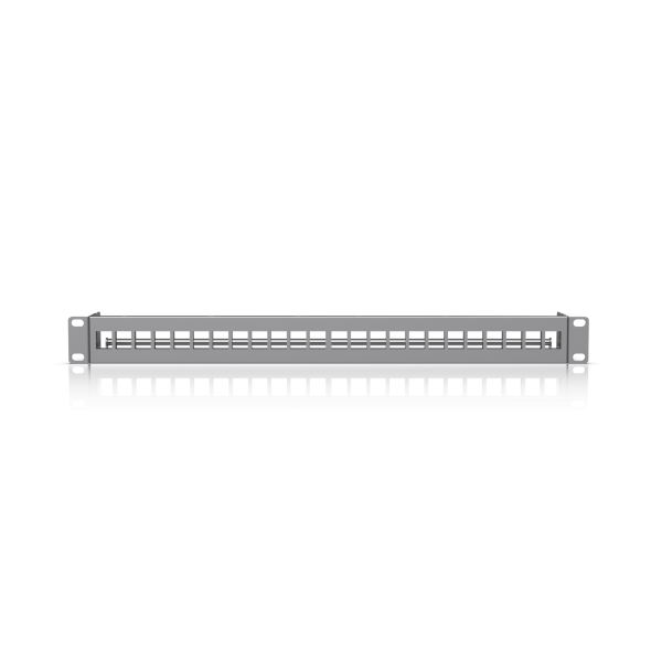 Ubiquiti Blank Keystone-Patchpanel mit 24 Anschlüssen / für UniFi rack-mount equipment / 1U / UACC-R
