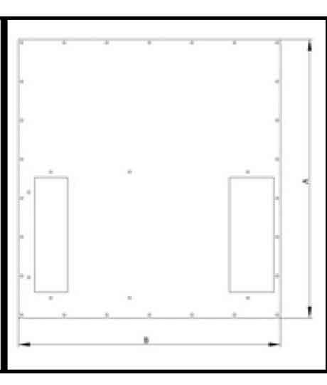 Triton 19"zbh. Klimaeinheit, zbh. Zusatzblende, für X3/4, für RDE/RIE, B800/T1000-1200mm quer montie