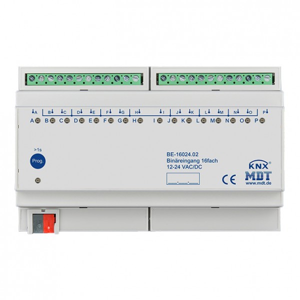 MDT - Binäreingang 16-fach 8 TE REG - 24VAC/DC