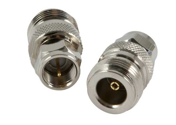 ALLNET Antennen-Adapter F-Stecker auf N-Type Buchse (f)