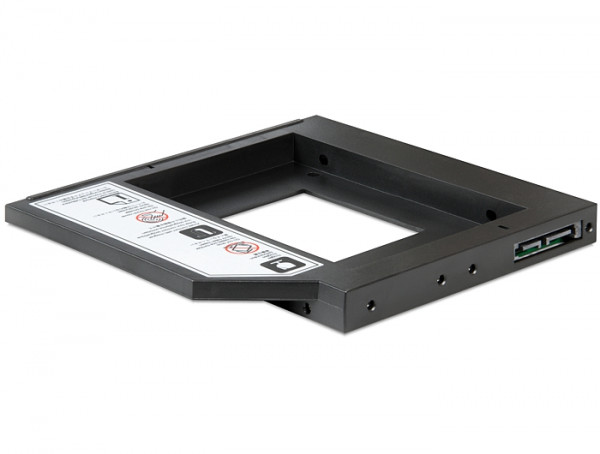 DeLock Einbaurahmen HDD/SSD 2.5" auf 5.25" Slim mit Blende