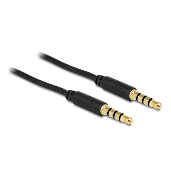 Kabel HiFi Audio Klinke Anschluss (St/St) 0,5m *Delock*