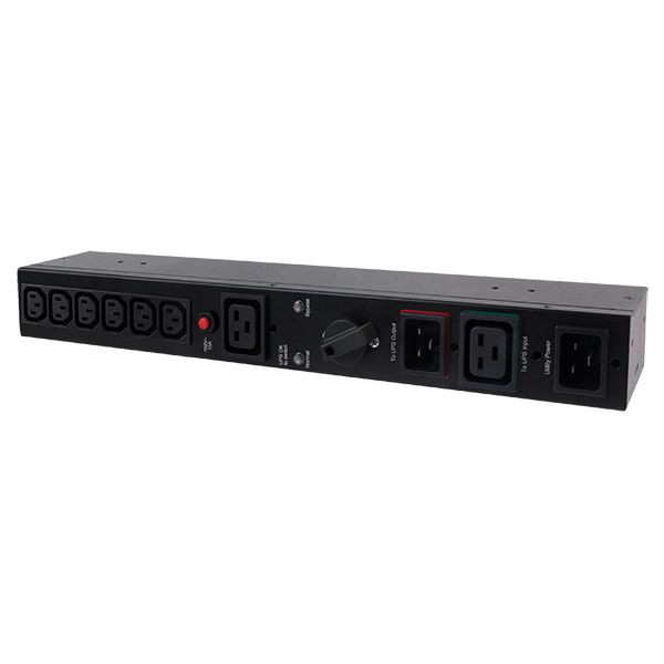CyberPower zbh. By-Pass, Manuell, IEC Outlet, PDU, 1HE, Eingang 16A 1xC19+2xC20, Ausgang 16A 1x C20+