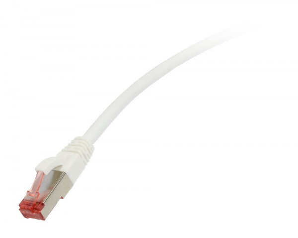 Patchkabel RJ45, CAT6 250Mhz, 1.0m weiss, S-STP(S/FTP), LSZH, Synergy 21,