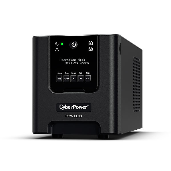 CyberPower USV, PR Tower-Serie, 750VA/675W, Line-Interactive, reiner Sinus, LCD, USB/RS232,