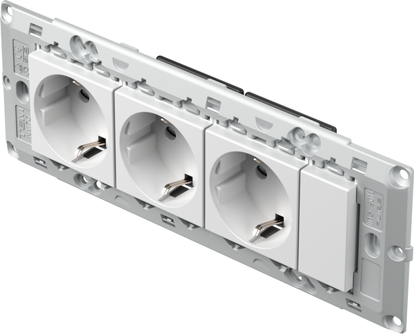 TEM Serie Modul Sets SOCKETS SET 3x Schutzkontakt 2P+E 16A