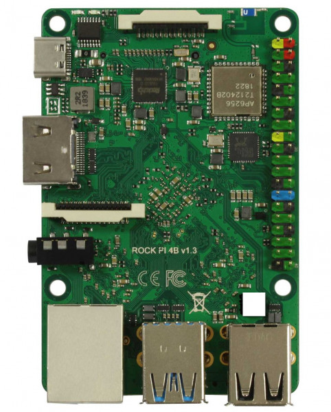 Rock Pi 4 Model A 4GB V1.4 (ohne WLAN/Bluetooth/PoE)/// USED C-Ware