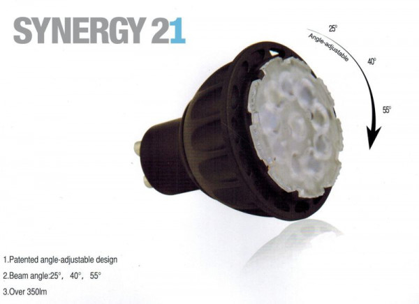 Synergy 21 LED Retrofit GX5, 3 6W ww 25°/40°/55°