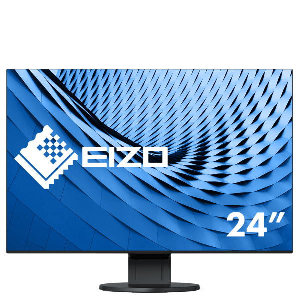 Eizo FlexScan EcoView UltraSlim EV2456-BK Monitor schwarz 24"Zoll, IPS, Mehrschirmbetrieb