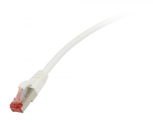 Patchkabel RJ45, CAT6 250Mhz, 0.25m weiss, S-STP(S/FTP), Syn