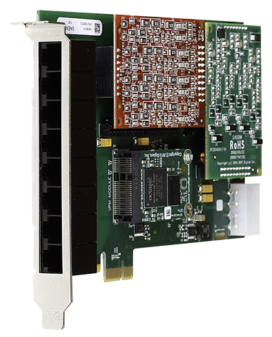Digium PCIe 8-Port a/b-Karte A8B Marte mit 8 FXS Ports + EC