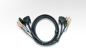 Aten Verbindungskabel DVI, 1,8m, USB, Audio