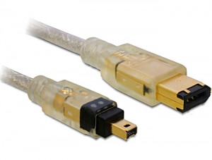 DeLock Kabel FireWire 1,0m 6p/4p