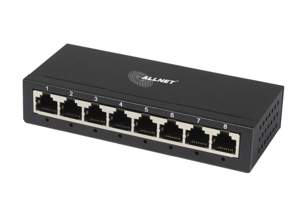 ALLNET Switch unmanaged Layer2 8 Port  8x 1GbE  Lüfterlos  ALL-SG8008