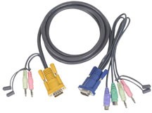 Aten Verbindungskabel SHDB, Audio, 5m 2L5305P, 4in1(VGA, Ta