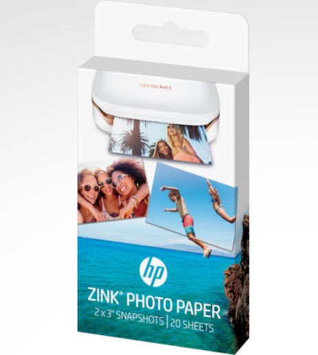 HP Sprocket Photo Zubehör Papier 20Blatt