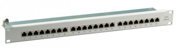 Patch Panel 24xTP, CAT6, 250Mhz, 19", grau