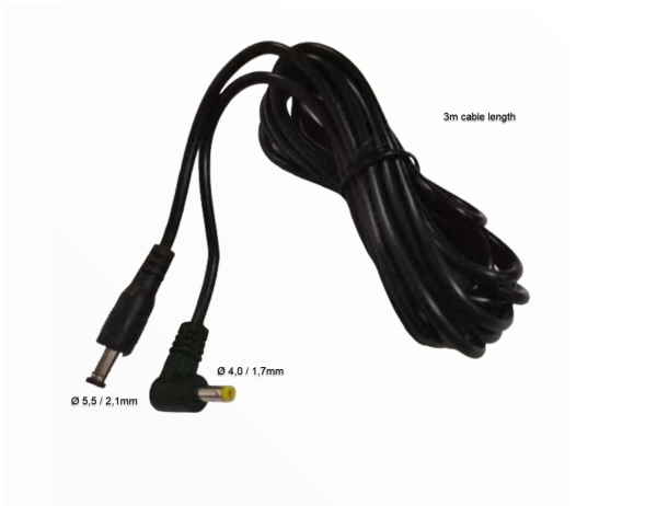 ALLNET Ersatznetzteil zbh. Hohlstecker -> Hohlstecker Adapterkabel Verlängerung 5,5mm x 2,1mm -> 4,0