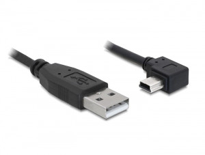 DeLock Kabel USB A (St) => MINI B 5-pin (St) gewinkelt 5,0m