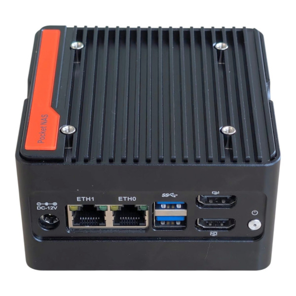 ALLNET Mini PC NAS-N355, 16GB Ram, 256GB SSD, 2x USB 3.2, 2xHD out, 4x M.2 NVME