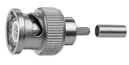 Telegärtner Kabelstecker, BNC, 75Ohm, HDTV/DTV 29 dB/3 GHz, Cr/Cr