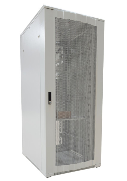 ALLNET 19"Schrank, 32HE, B800/T1200mm, perforierte Blechtüren, Lichtgrau, SNB-Serie,
